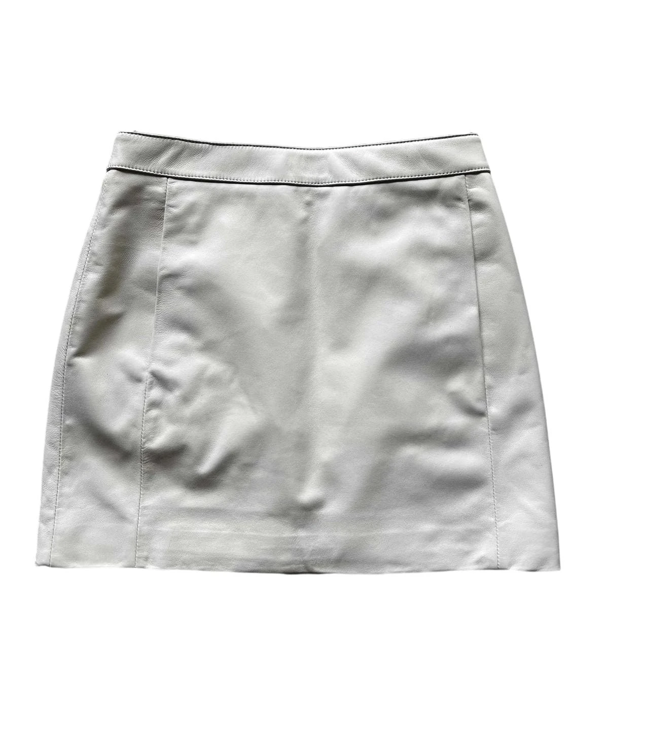 Women's Genuine Leather High Waist Skirt Office Lady Slim Mini Short Pants Skirt Style