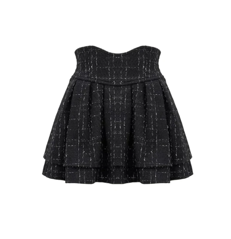 Women Wool Sweet Girls Short Skirts Culottes A-Line Mini Skirt