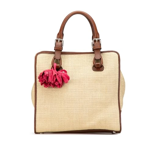 Celine Pre-Loved Straw Handbag - Image 1
