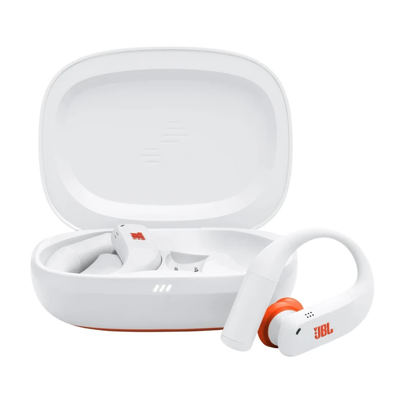 JBL Endurance Peak 4 Noise Cancelling In-Ear True Wireless Sport Earbuds with Bluetooth, 48-Hour Battery Life, TwistLock Secure Fit, IP68 Waterproof & Dustproof, JBL Pure Bass Sound, White