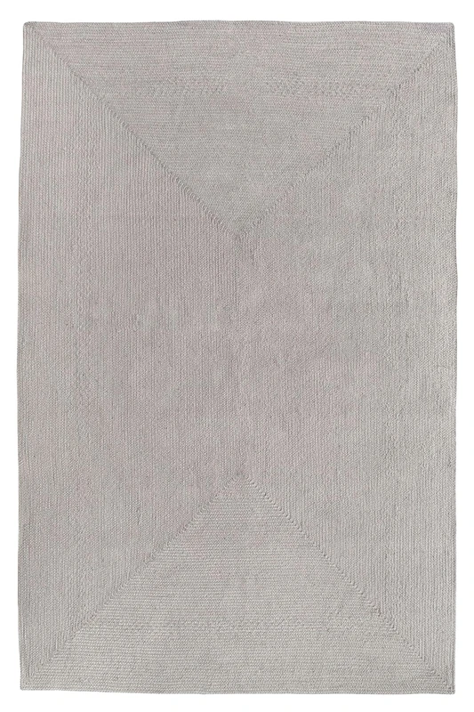 HAMID Nansa Indoor/Outdoor Pet Recycled Rug – Washable and Waterproof – Ecological and Sustainable – Ideal for Terrace, Garden or Living Room (300 x 200 cm, Silver) - Image 1