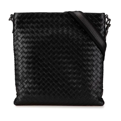 Bottega Veneta Pre-Loved Leather Intrecciato Crossbody