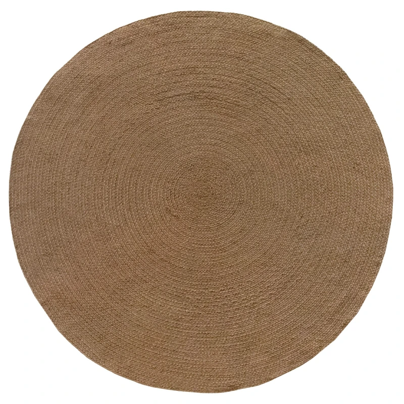 HAMID Recycled PET Indoor/Outdoor Rug - Washable and Waterproof - Environmentally Friendly and Sustainable - Perfect for Patio, Garden or Living Room (120 x 120 cm, Brown)