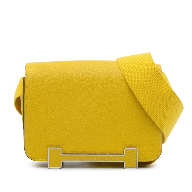 Hermès Pre-Loved Chevre Mysore Geta Crossbody Bag