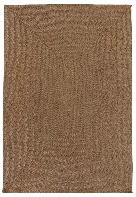 HAMID Nansa Indoor/Outdoor Recycled Pet Rug - Washable and Waterproof - Ecological and Sustainable - Ideal for Terrace, Garden or Living Room (230 x 160 cm, Brown) - Image 1