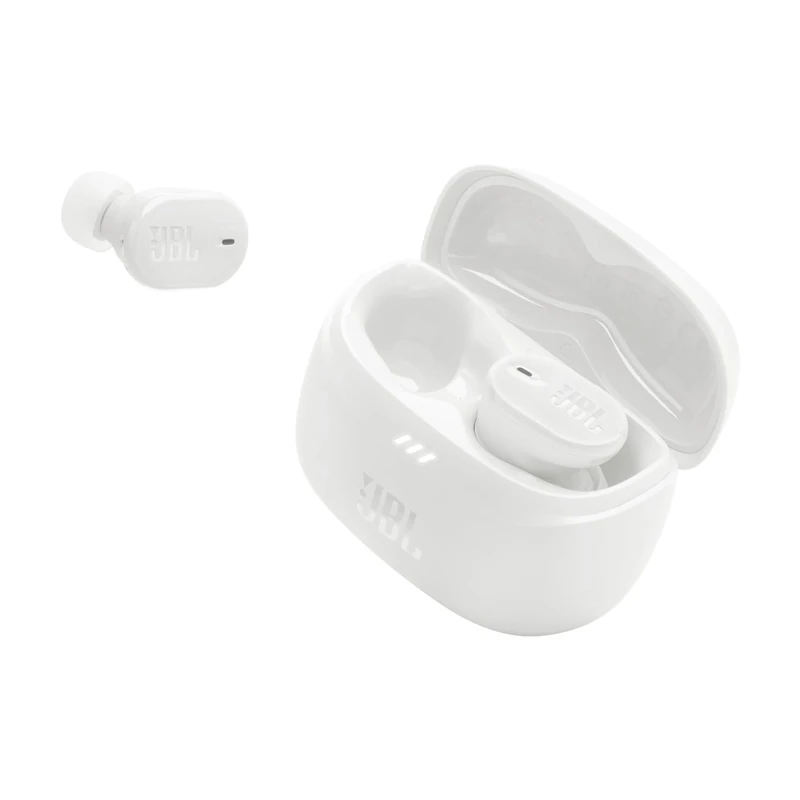 JBL Tune Buds 2 - True Wireless Noise Cancelling Earbuds Spatial Sound and Smart Ambient Technology, 6 mics for Perfect Calls, up to 48Hrs of Playback, IP54 Dust & Water Resistant (White) (Renewed)