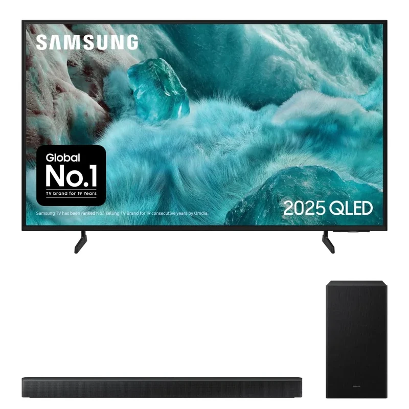 Bundle of Samsung 43" QLED Q7FA Smart TV + Samsung B650F 3.1ch B-series Soundbar with Subwoofer (2025)