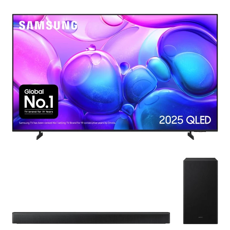 Bundle of Samsung 85 Inch QLED Q6F Smart TV + Samsung B650F 3.1ch B-series Soundbar with Subwoofer (2025)