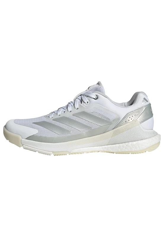 adidas Women's Crazyquick Boost Padel Shoes, FTWR White/Silver met./Zero met., 5 UK - Image 1