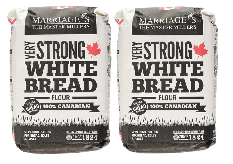 Marriage’s Millers Very Strong 100% Canadian White Bread Flour – 1.5kg (Pack of 2) | High-Protein Bread Flour | Perfect for Bread, Rolls & Pizza Dough