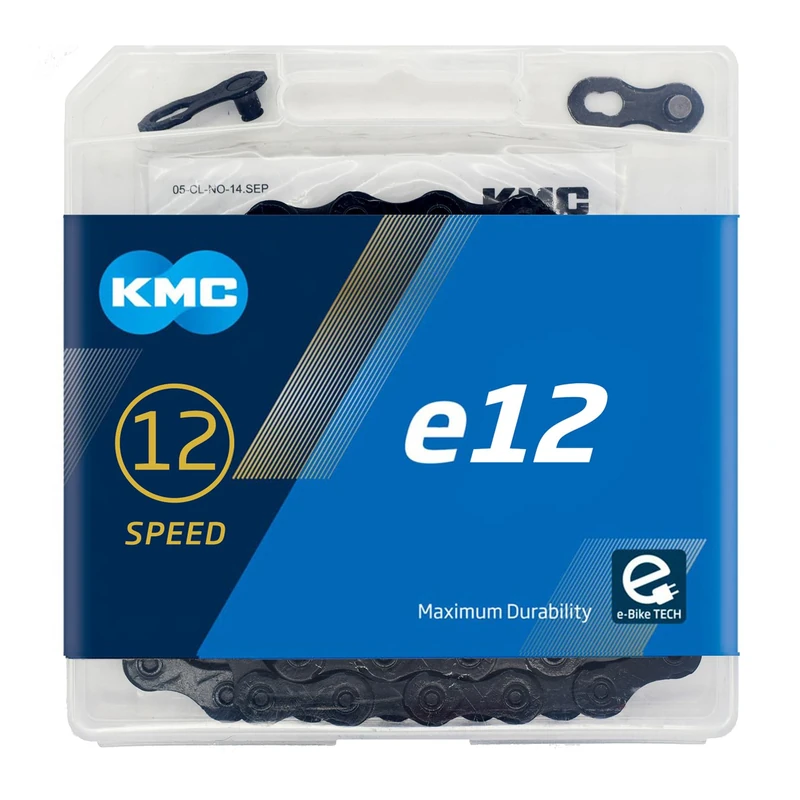 KMC e12 12-Speed e-Bike Chain, 130 Link, BlackTech