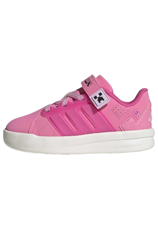 adidas Unisex Kids Minecraft Lightorama Court Children Shoes, Bliss Pink/Pulse Magenta/ice Lavender, 1 UK