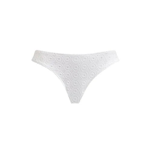Vilebrequin, Midi Brief Bikini Bottom Broderie Anglaise, S, White