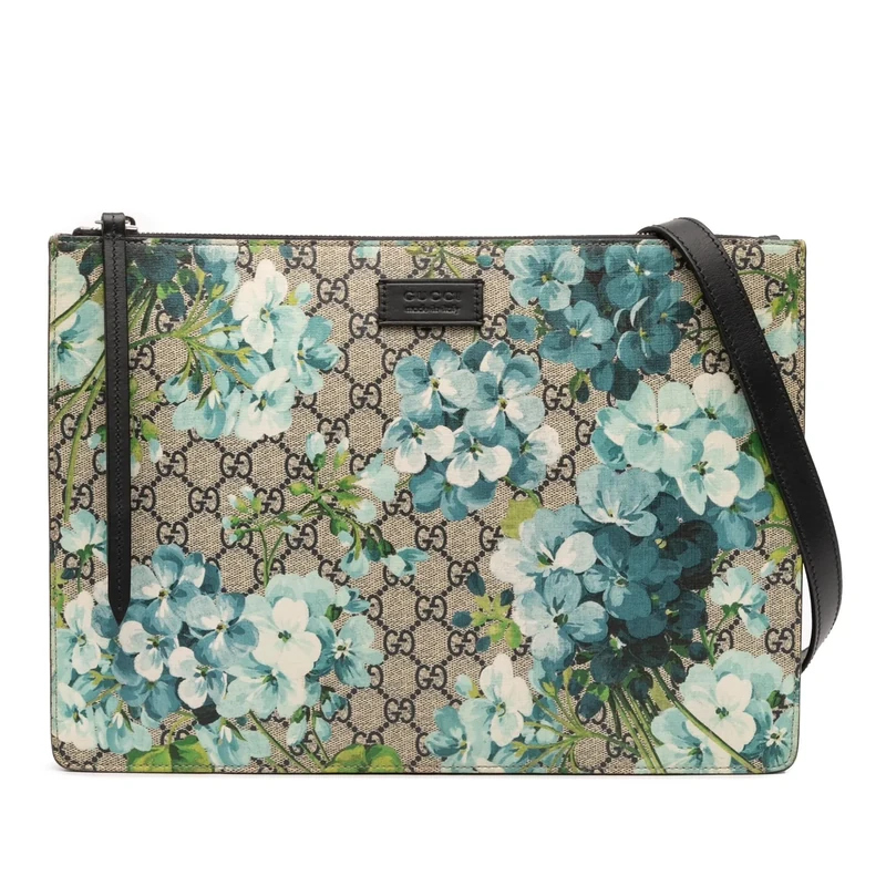 Gucci Pre-Loved GG Supreme Blooms Messenger Bag