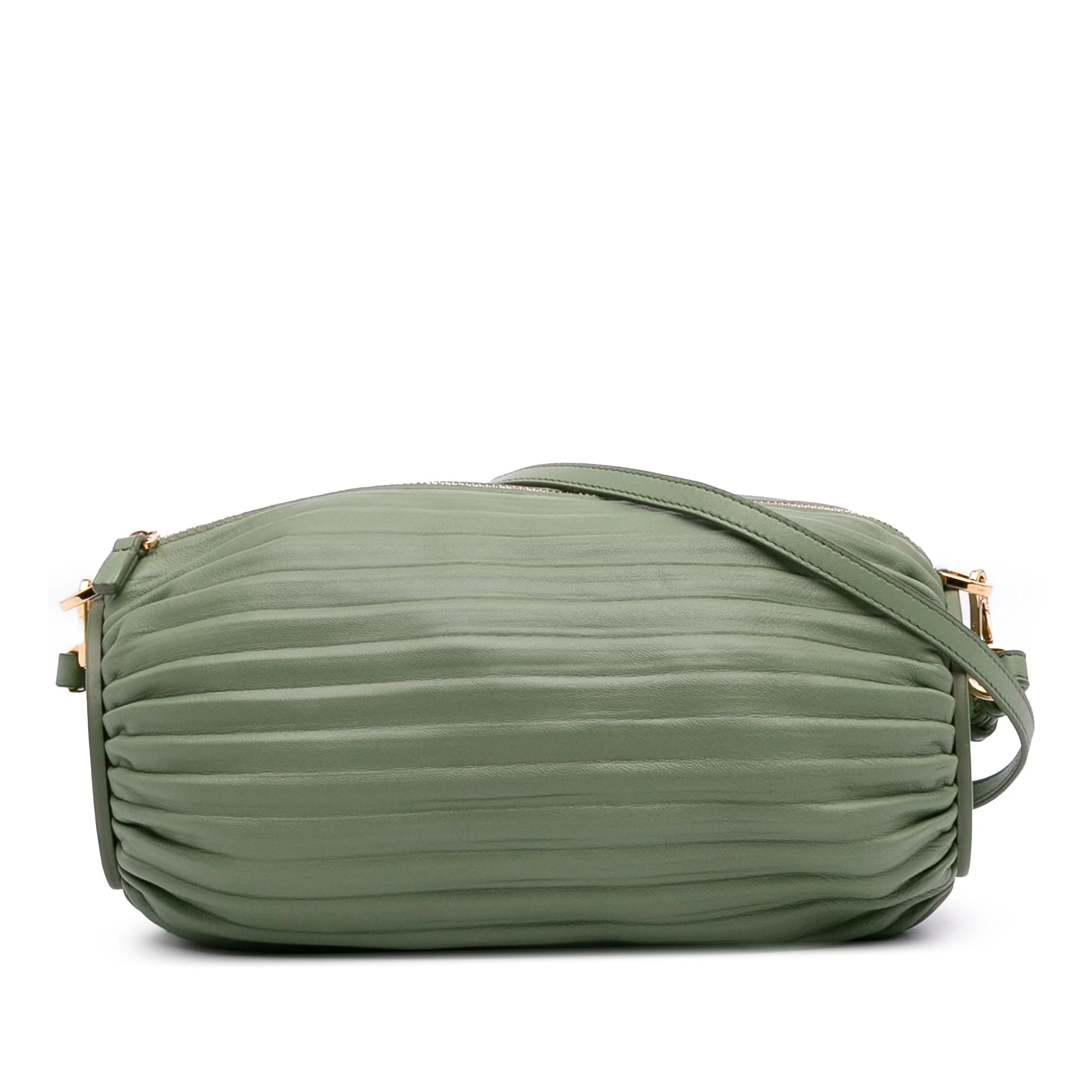 LOEWE Pre-Loved Pleated Lambskin Bracelet Pouch