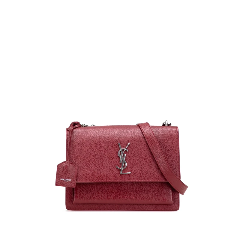 Pre-Loved Medium Grained Calfskin Monogram Sunset Crossbody Bag