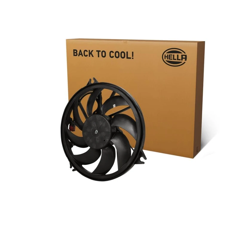 HELLA 8EW 366 420-571 Fan, engine cooling - 12V - 192W - Electric - Ø: 380mm - without radiator fan shroud/without resistor