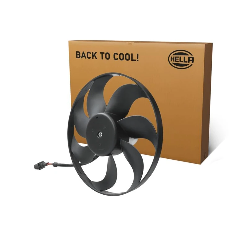 HELLA 8EW 366 420-081 Fan, engine cooling - 12V - 200W - Electric - Ø: 348mm - without radiator fan shroud/without resistor
