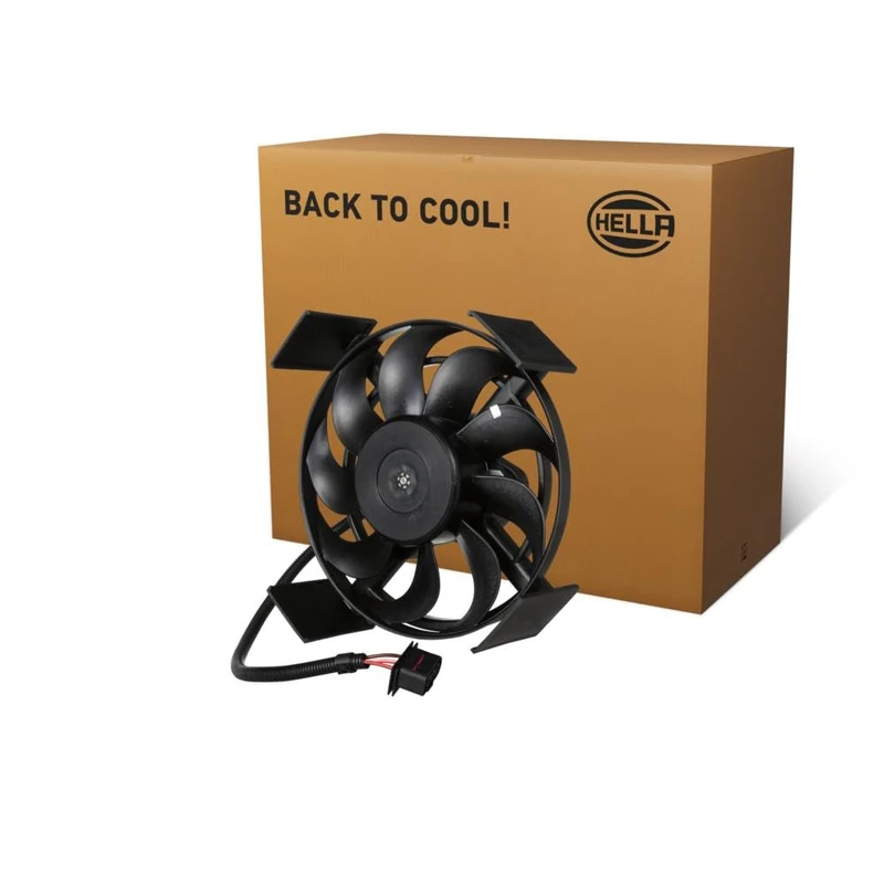 HELLA 8EW 366 420-321 Fan Motor Cooling 12 V 114 W Electric Diameter 290 mm without Radiator Fan Frame (Frame) without Resistance