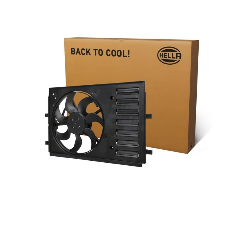 HELLA 8EW 366 420-431 Fan, engine cooling - 12V - 320W - Electric - Ø: 392.5mm - with radiator fan shroud/without resistor