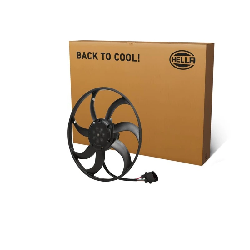 HELLA 8EW 366 420-341 Fan, engine cooling - 12V - 425W - Electric - Ø: 409.5mm - without radiator fan shroud/without resistor