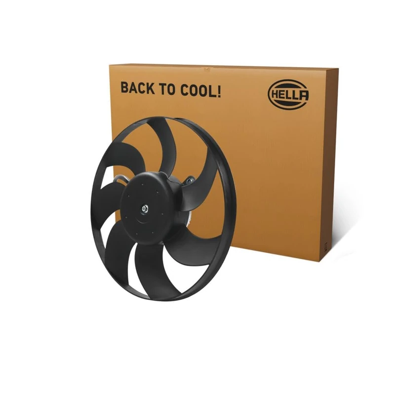 HELLA 8EW 366 420-121 Fan, engine cooling - 12V - 180W - Electric - Ø: 296mm - without radiator fan shroud/without resistor - Image 1