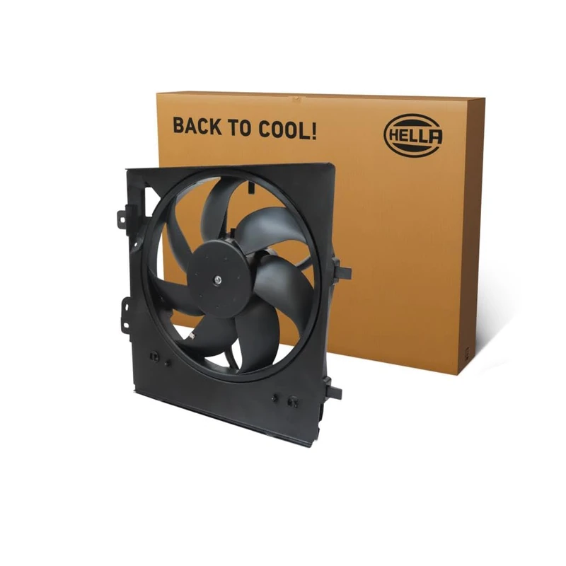 HELLA 8EW 366 420-221 Fan, engine cooling - 12V - 250W - Electric - Ø: 347mm - with radiator fan shroud/without resistor