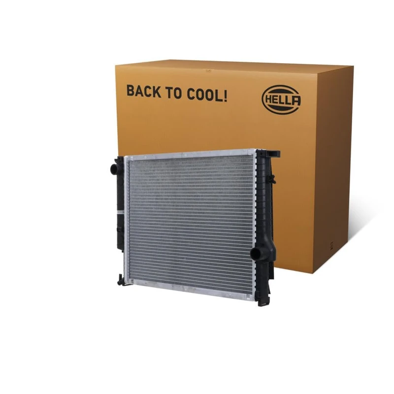 HELLA 8MK 366 300-471 Radiator, engine cooling - Brazed cooling fins - Aluminium/Plastic - without gasket/seal - without expansion tank - Image 1