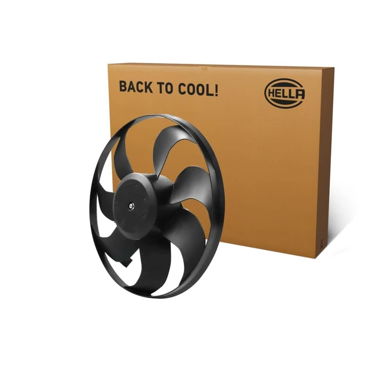 HELLA 8EW 366 420-281 Fan, engine cooling - 12V - 200W - Electric - Ø: 351mm - without radiator fan shroud/without resistor - Image 1