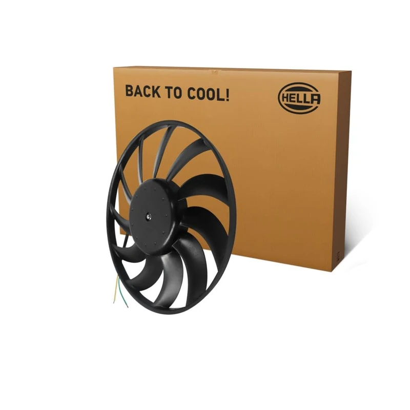 HELLA 8EW 366 420-091 Fan, engine cooling - 12V - 250W - Electric - Ø: 383mm - without radiator fan shroud/without resistor