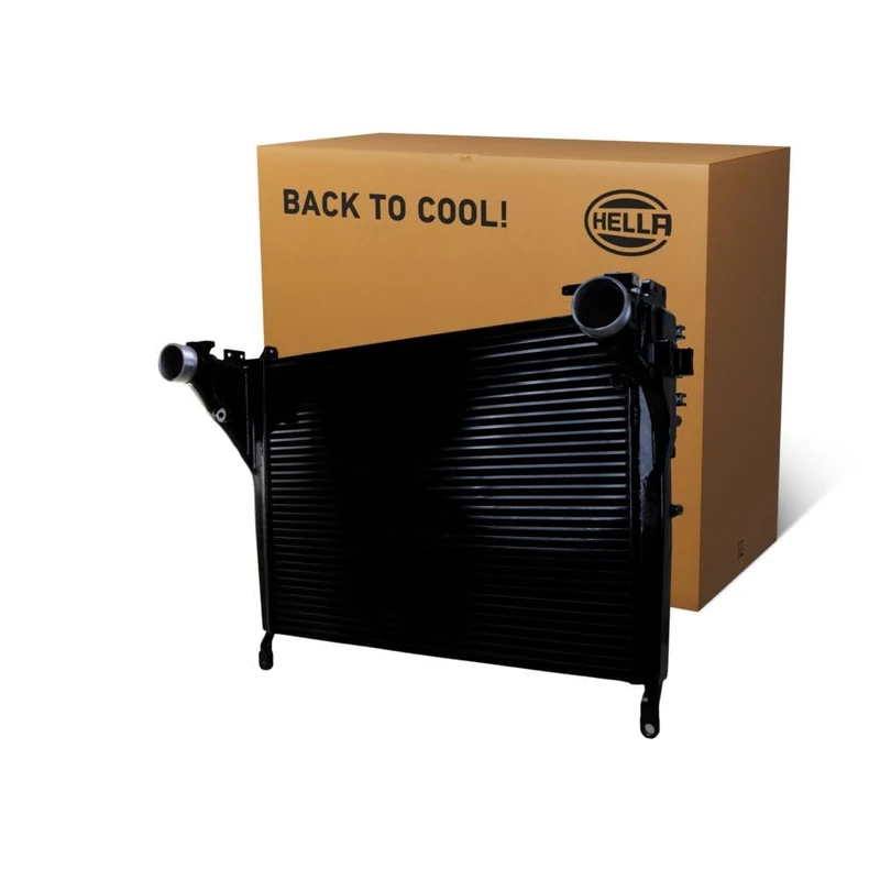 HELLA 8ML 366 340-061 Charge Air Cooler - Brazed cooling fins - Aluminium/Aluminium