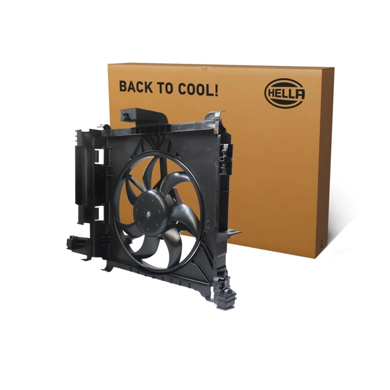 HELLA 8EW 366 420-151 Fan, engine cooling - 12V - 192W - Electric - Ø: 335mm - with radiator fan shroud/without resistor