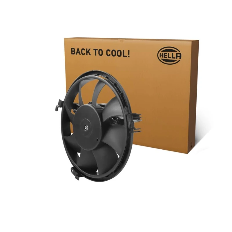 HELLA 8EW 366 420-101 Fan, engine cooling - 12V - 200W - Electric - Ø: 281mm - without radiator fan shroud/without resistor