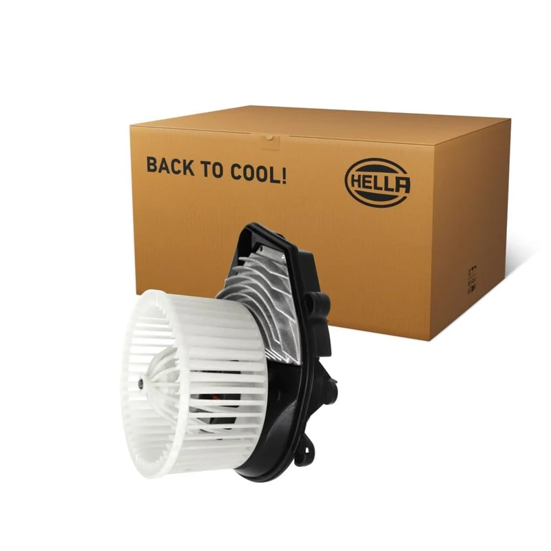 HELLA 8EW 366 400-081 Interior Blower - 12V - 180W - for vehicles with automatic climate control - Ø: 148mm - with integrated regulator