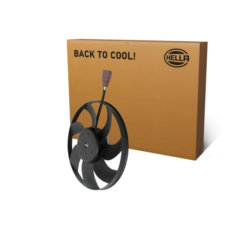 HELLA 8EW 366 420-111 Fan, engine cooling - 12V - 150W - Electric - Ø: 296mm - without radiator fan shroud/without resistor