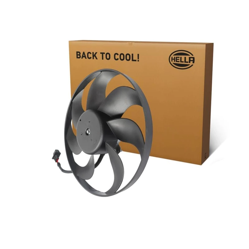 HELLA 8EW 366 420-311 Fan, engine cooling - 12V - 200W - Electric - Ø: 348mm - without radiator fan shroud/without resistor