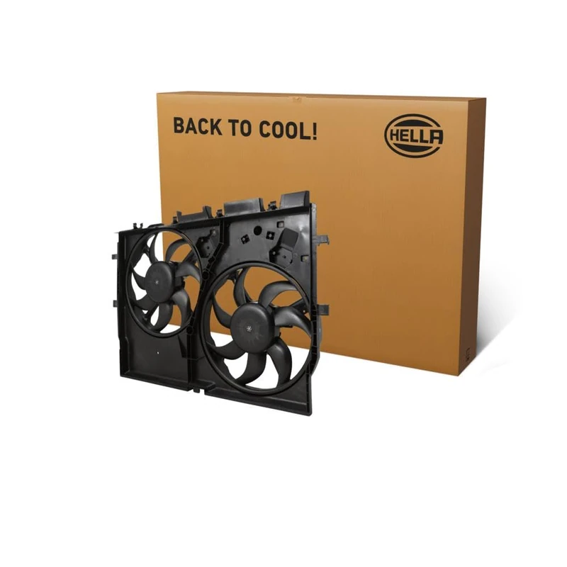 HELLA 8EW 366 420-491 Fan, engine cooling - 12V - 240/174W - Electric - Ø: 388mm - with radiator fan shroud/without resistor