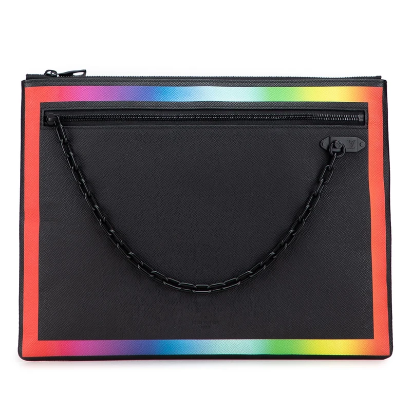 Louis Vuitton Pre-Loved Taiga Rainbow Pochette A4