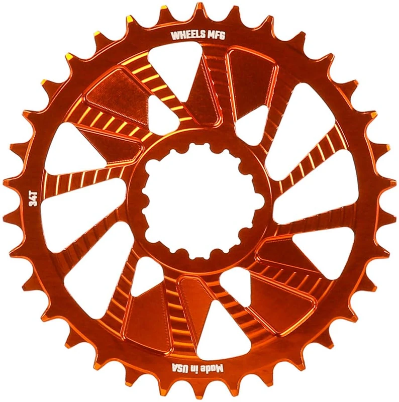 Wheels Manufacturing C/RING WMfg Sram 3bolt T-type Orange 34T