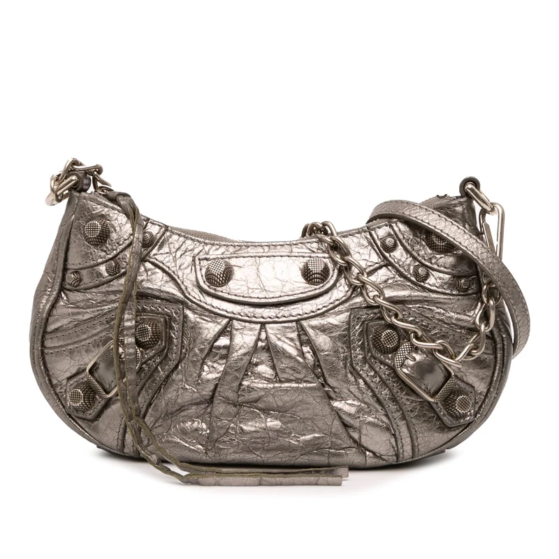 Balenciaga Pre-Loved Mini Metallic Le Cagole Handbag