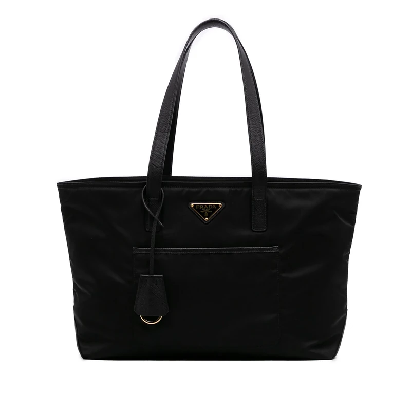 Prada Pre-Loved Medium Saffiano Trimmed Re Nylon Re Edition 1978 Tote