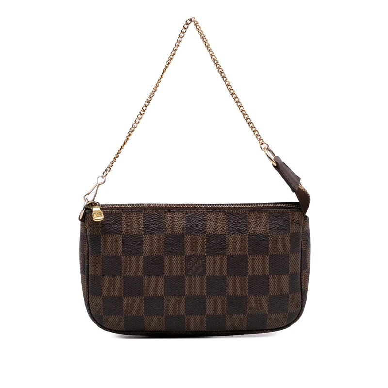 Louis Vuitton Pre-Loved Damier Ebene Mini Pochette Accessoires