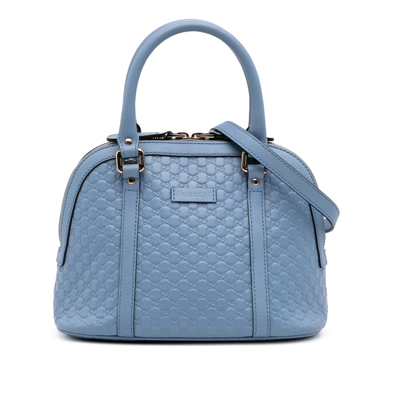 Gucci Pre-Loved Mini Microguccissima Dome Satchel