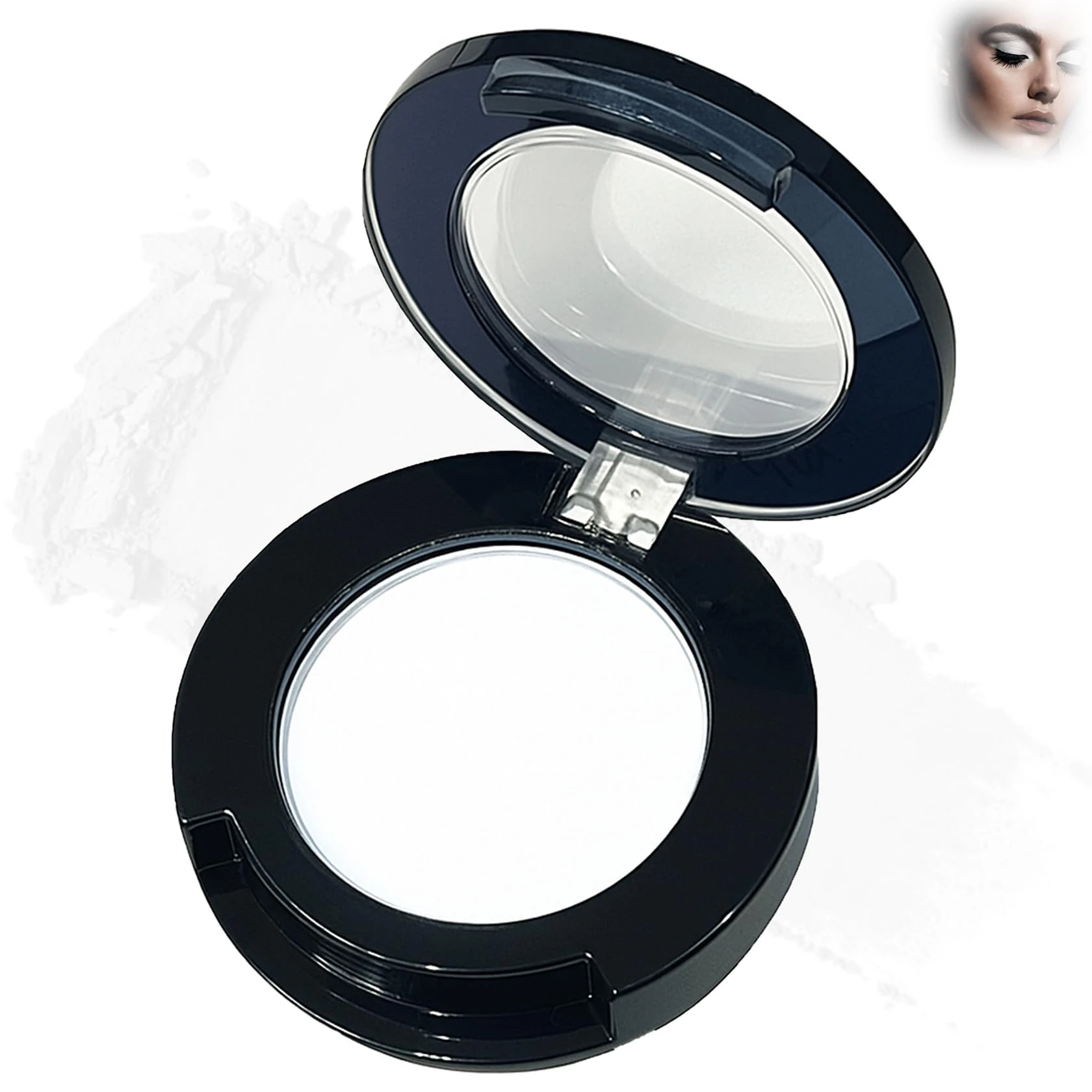 High-Impact Matte White Eyeshadow – Long-Lasting Waterproof & Smudge-Proof Formula for Effortless Blending, Suitable for Subtle Highlights & Bold Eye Makeup (01#Moon White)