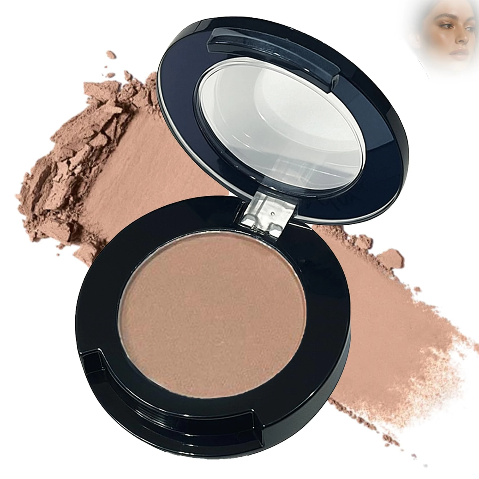 Cocoa Brown Matte Eyeshadow – Warm Almond Shade, Long-Lasting Waterproof & Smudge-Proof Formula, Perfect for Everyday Natural Looks & Soft Contouring (06#Cocoa Brown)