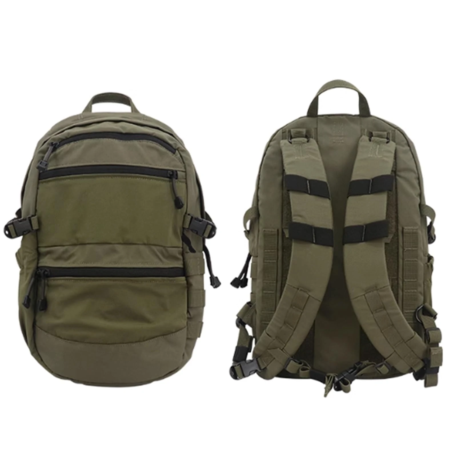 WLXW Outdoor Tactical Assault Backpack Pack Attachable Vest Attack Backplate Multi Functional Modular Backpack For CS Hunting Airsoft Wargame Paintball Gear(RG)