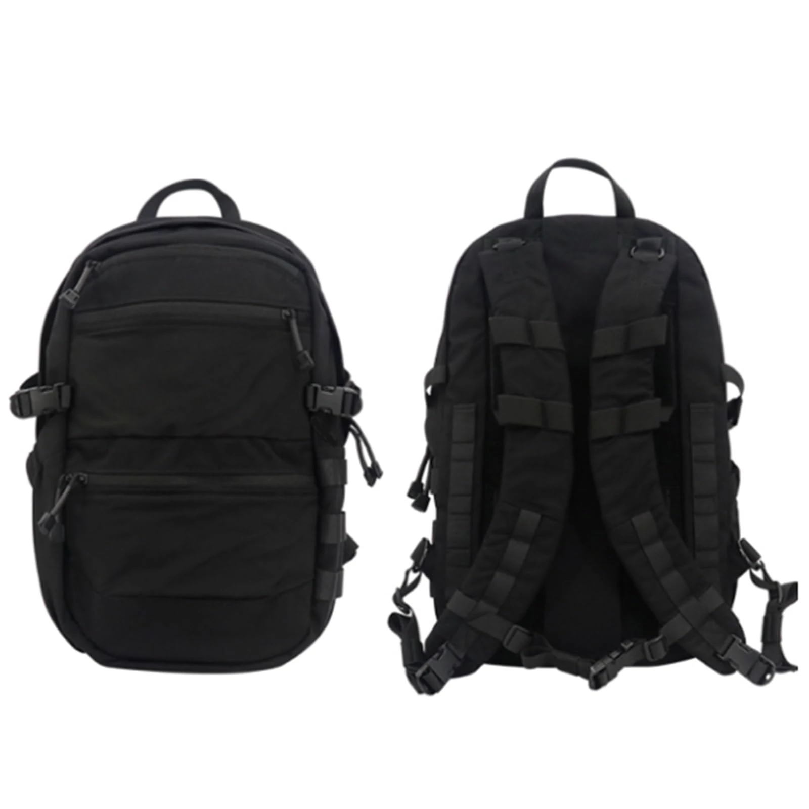 WLXW Outdoor Tactical Assault Backpack Pack Attachable Vest Attack Backplate Multi Functional Modular Backpack For CS Hunting Airsoft Wargame Paintball Gear(BK)