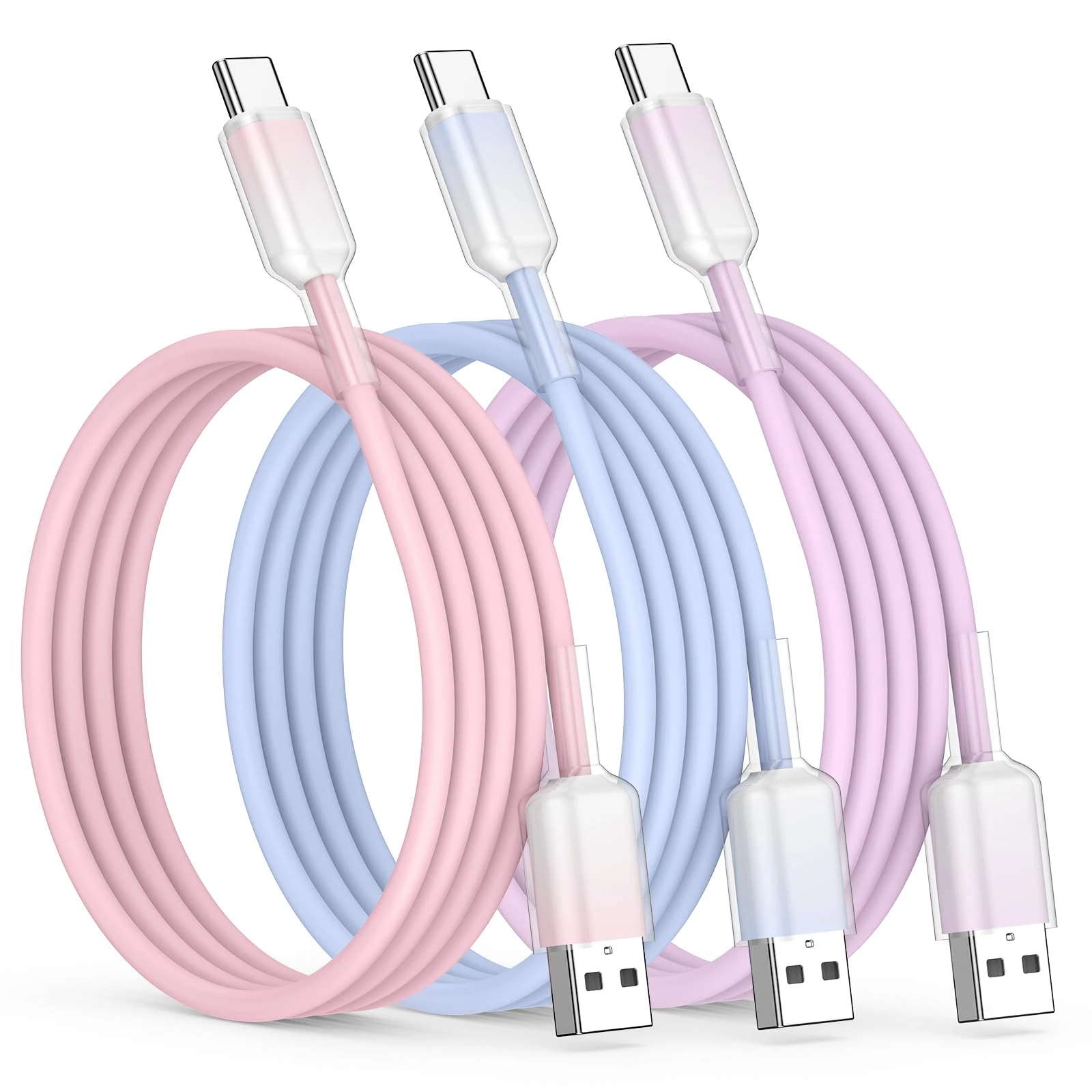 USB C Charger Cable [3-Pack, 3FT], USB to USB C Type C Charger Fast Charging wire for iPhone 17/16/15, iPad Pro, Samsung Galaxy, MacBook Pro,and More