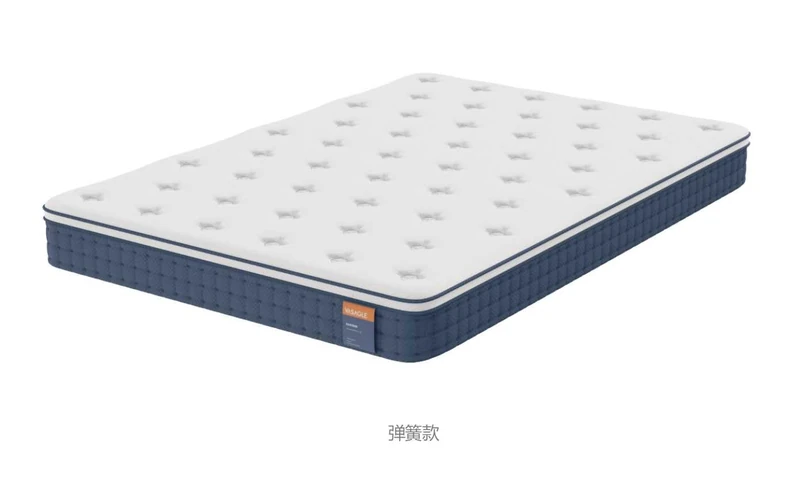VASAGLE Mattress, 180 x 200 x 20 cm, Pocket Spring Mattress Gel Memory Foam Medium Firm, H3, 7-Zone Support Motion Insulation Breathable Cover, Blue RMZ218QZ02 - Image 1