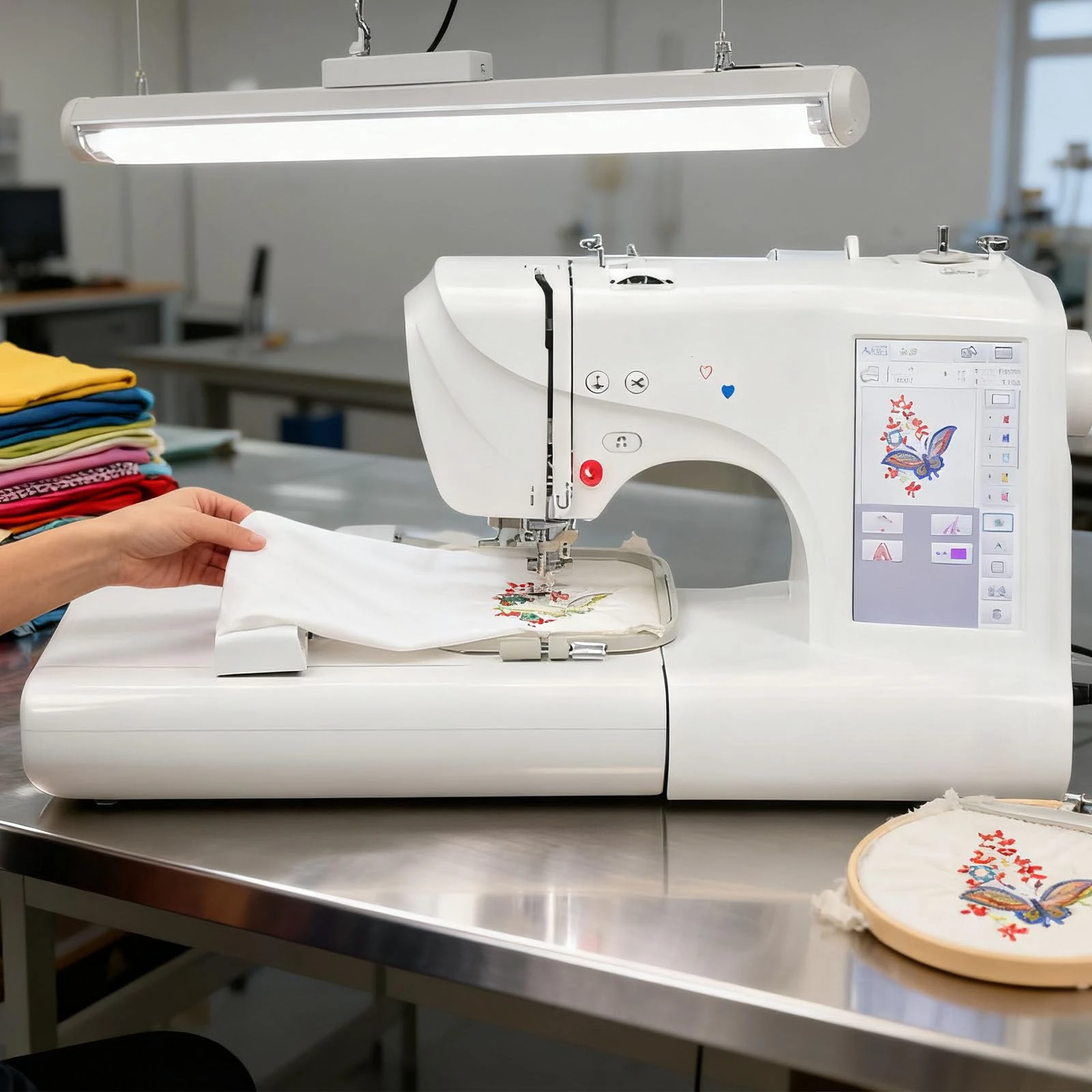 7" Touch Screen Sewing And Embroidery Machine, Sewing Machines Speed (800 Spm), Aluminum Alloy Body, Horizontal Shuttle, 158 Designs, Beginner & Pro Small Sewing Machine